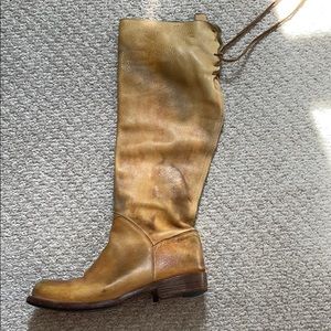 Bedstu Manchester tall boots in tan